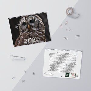 Barred Owl Wall Calendar
